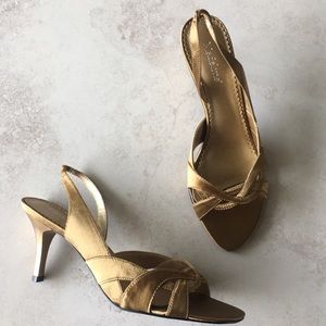 Gold Madeline 8.5 heels